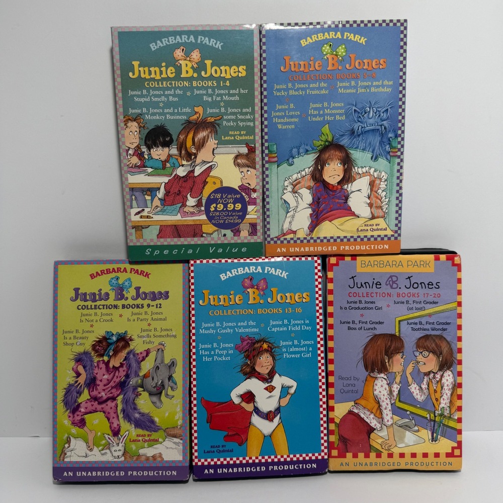 Junie B. Jones Audiobook Collection Books 1-20 Barbara Park Cassette Tape Set